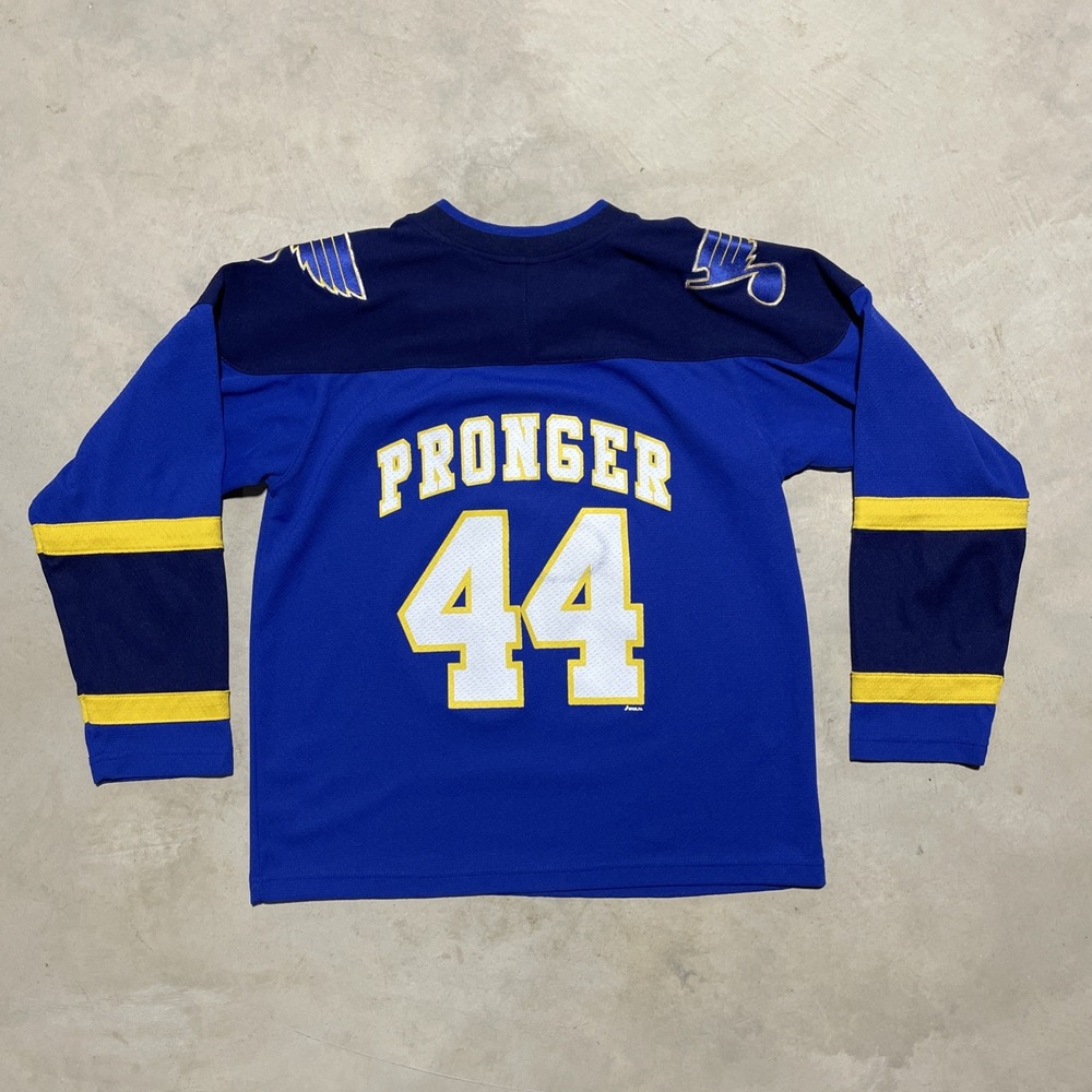 Chris Pronger #44 St. Louis Blues NHL Hockey Jersey Size Youth M 10/12 Stl